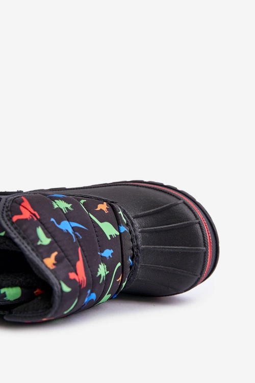 Śniegowce Dziecięce Na Rzep Lee Cooper LCJ-24-44-2861K Czarne