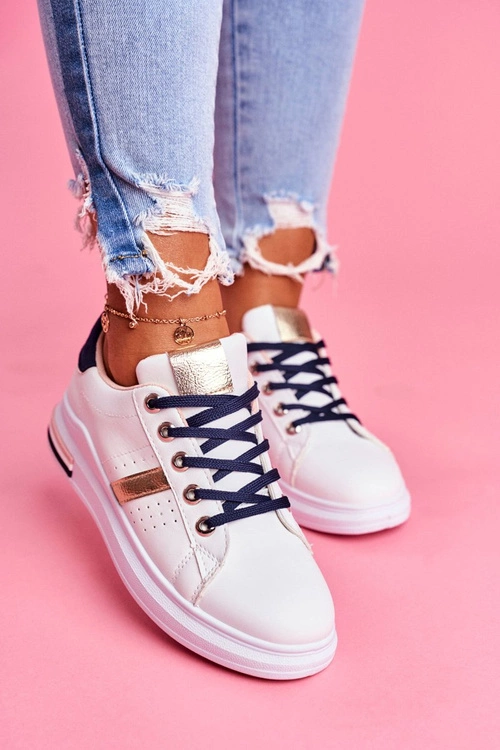 Sportowe Damskie Buty Białe Mirra