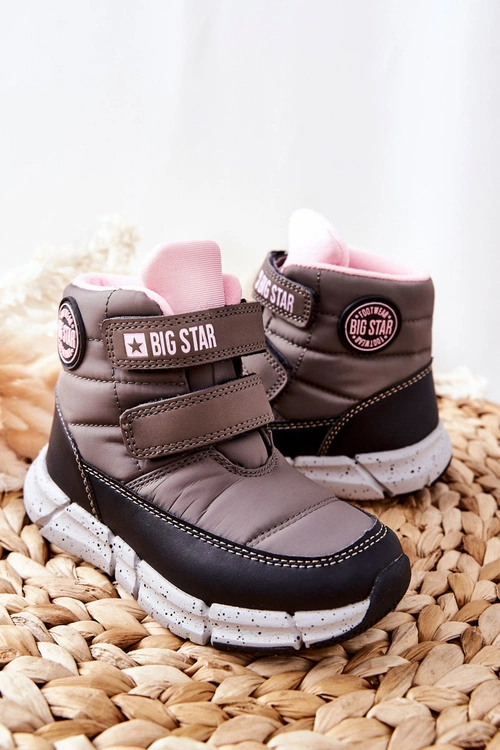 Dziecięce Śniegowce Memory Foam Big Star II374071 Szare