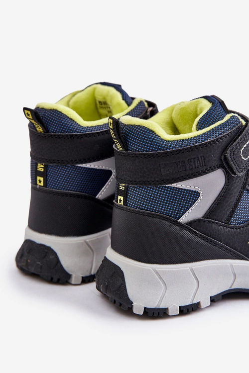 Ocieplane Śniegowce Trapery Dziecięce Big Star OO374130 Granatowe