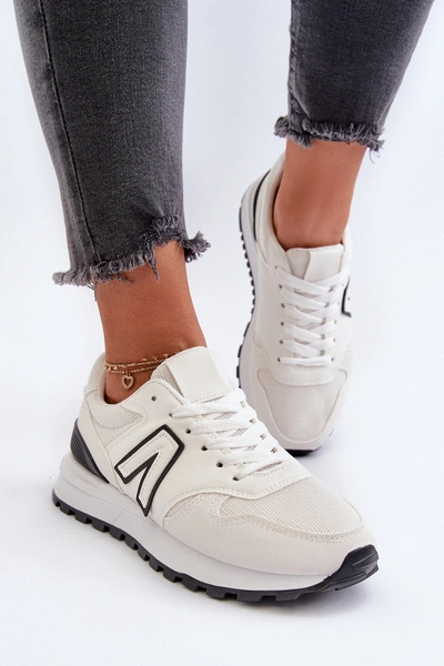Damskie Sneakersy Buty Sportowe Białe Daisee