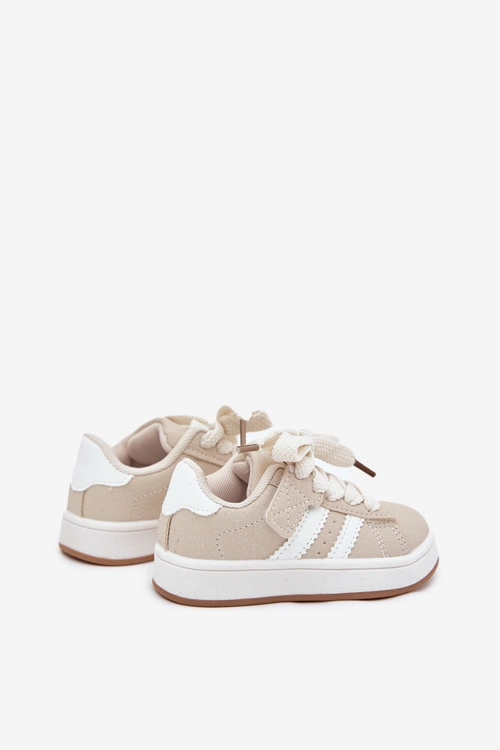 Buty Sportowe Sneakersy Dziecięce Beżowe Zerisa