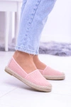 Damskie Różowe Dziurkowane Espadryle Asumi