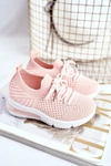 Obuwie Sportowe Dziecięce Sznurowane Różowe Lena