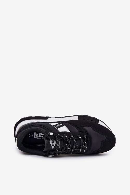 Sneakersy Męskie Na Platformie Lee Cooper LCJ-25-03-3378M Czarne
