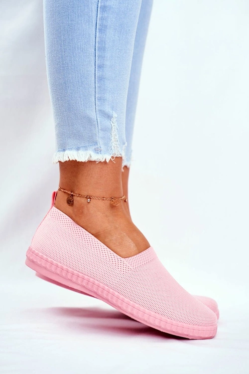 Damskie Trampki Wsuwane Tenisówki Różowe Grigio