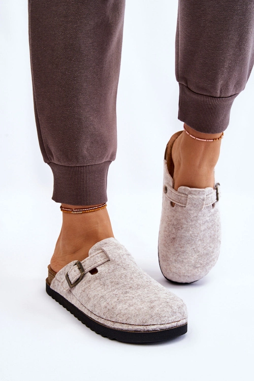 Damskie Papcie Klapki Profilaktyczne Inblu DJ-07-002 Beżowe