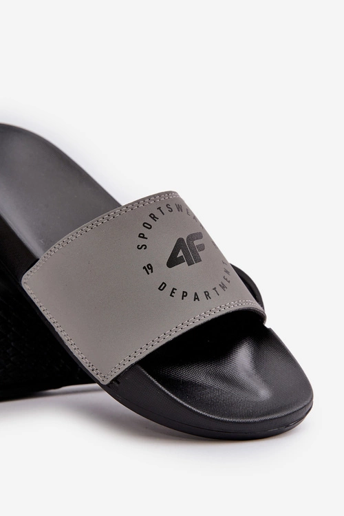 Męskie Klapki 4FMM00FFLIM046-25S Szare