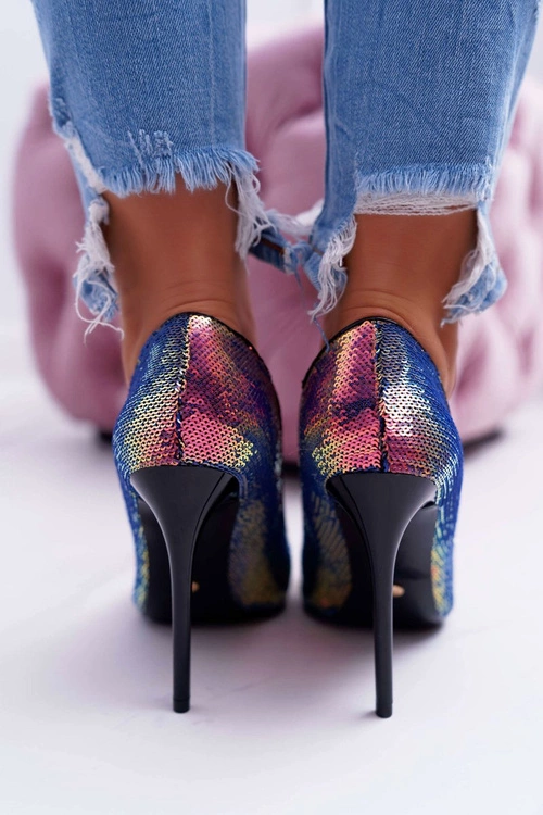 Szpilki Damskie Opalizujące z Cekinami CrazyStuff