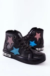 Dziecięce Wysokie Trampki Z Suwakiem BIG STAR II374028 Czarne