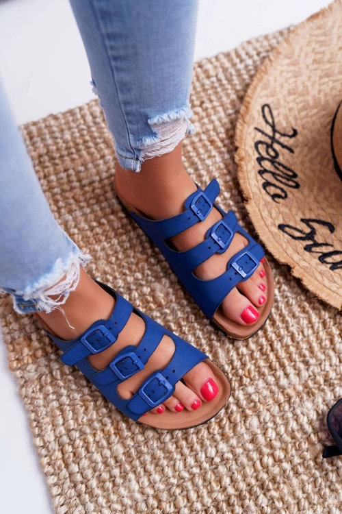 Damskie Klapki Granatowe Big Star DD274140