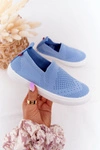 Dziecięce Wsuwane Tenisówki Slip-On Big Star HH374108 Niebieskie