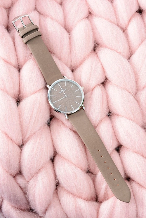 Brązowy Stylowy Skórzany Damski Zegarek Giorgio&Dario