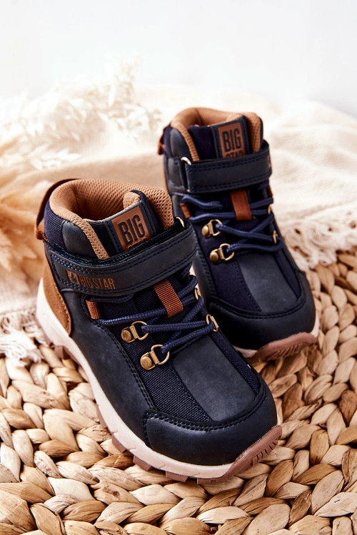 Dziecięce Buty Trekkingowe Big Star II374098 Granatowe