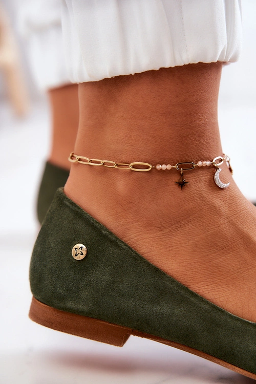 Damskie Zamszowe Baleriny Maciejka 04100-45 Khaki