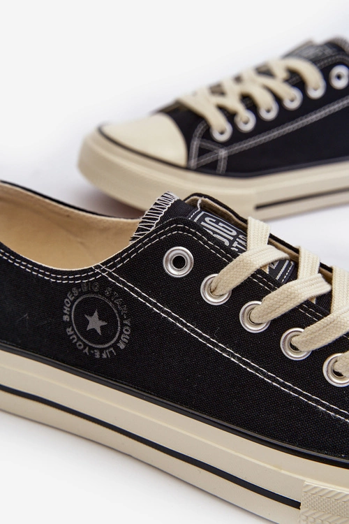 Niskie Trampki Męskie Big Star NN174099 Czarne