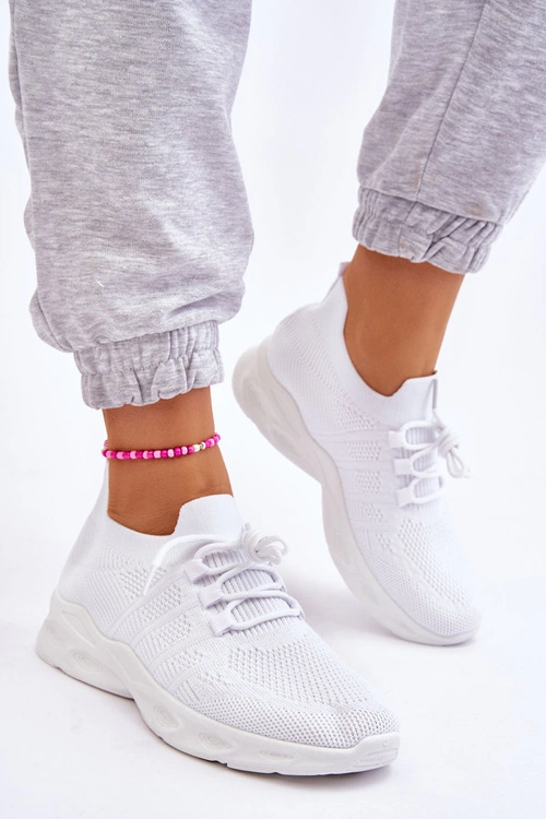 Wsuwane Damskie Buty Sportowe Białe Ellison