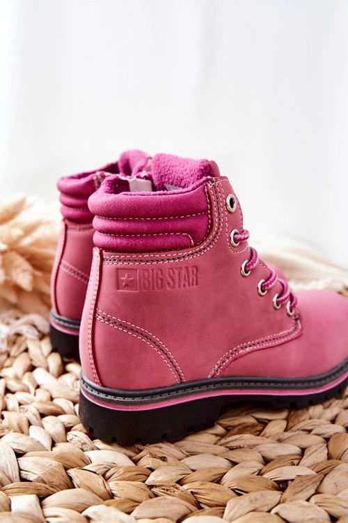 Trapery Botki Dziecięce Big Star BB374124BS Różowe