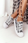 Damskie Logowane Trampki Biało-Czarne Day Off