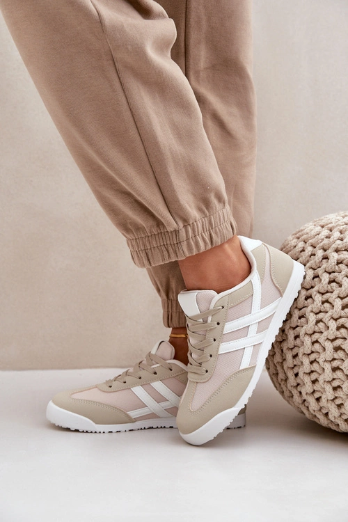 Niskie Tenisówki Trampki Damskie Beżowe Eezore