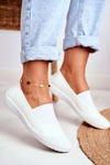 Trampki Slip On Wsuwane Tenisówki Białe Justy