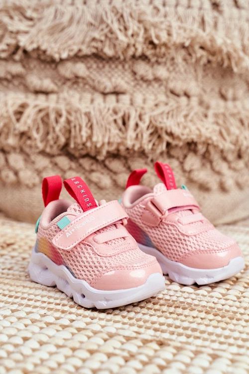 Sportowe Buty Dziecięce Świecące Różowe ABCKIDS B011105220