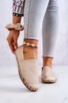 Espadryle Wsuwane Big Star JJ274899 Beżowe