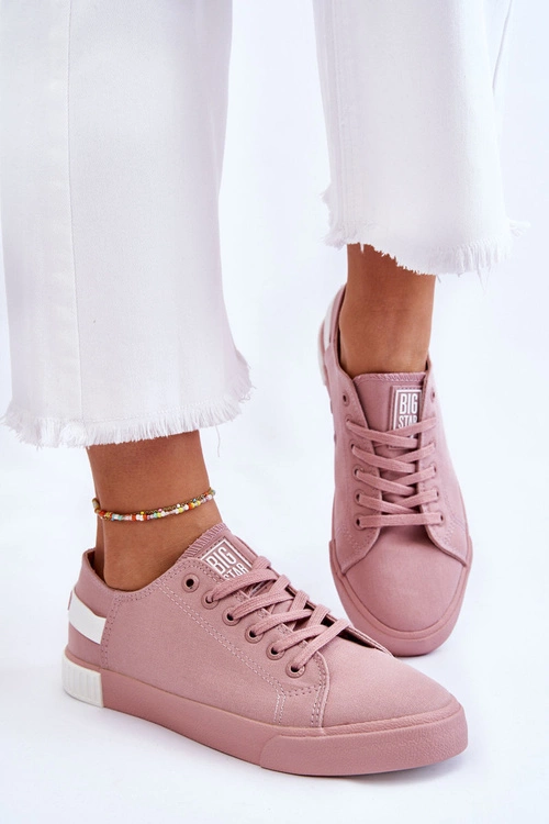 Damskie Niskie Trampki Big Star LL274040 Różowe