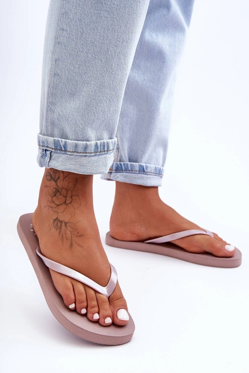 Damskie Japonki Klapki 4F 4FSS23FFLIF064-83S Beżowe