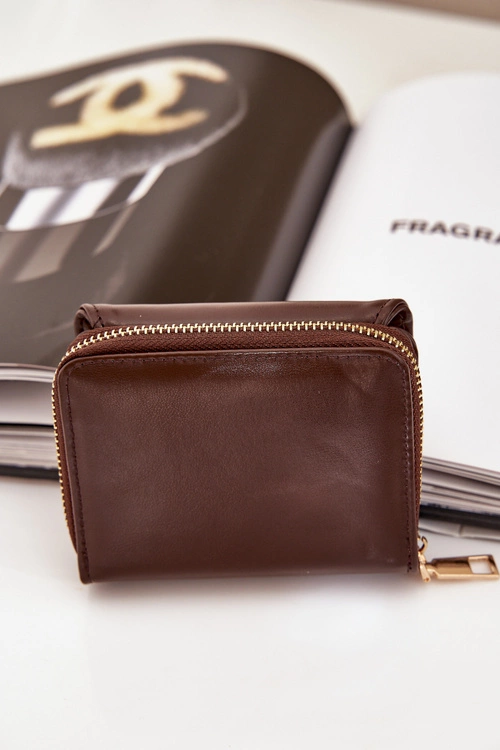 Portfel Damski Z Eko Skóry Czekoladowy Congaia