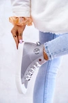 Damskie Wysokie Trampki Cross Jeans JJ2R4057C Szare