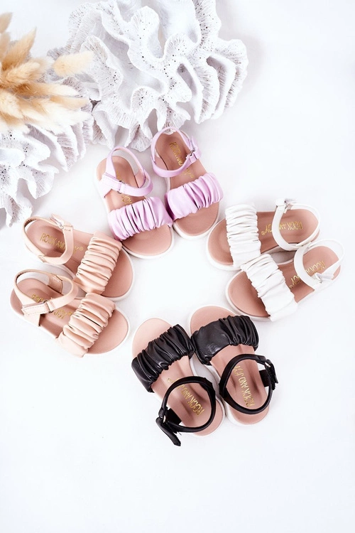 Dziecięce Sandały Na Rzep Fioletowe Aimy