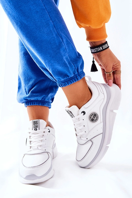 Sportowe Buty Na Platformie Big Star II274314 Białe