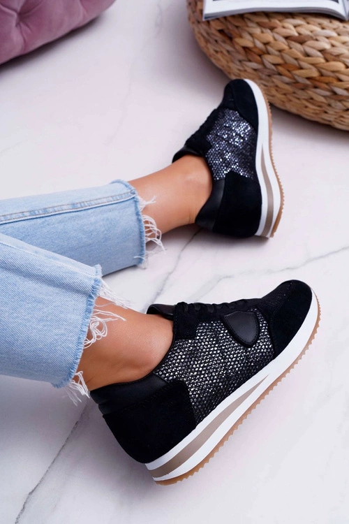 Damskie Sportowe Buty Czarne Mundo