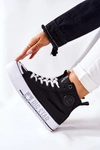 Wysokie Trampki Na Platformie Big Star II274012 Czarne