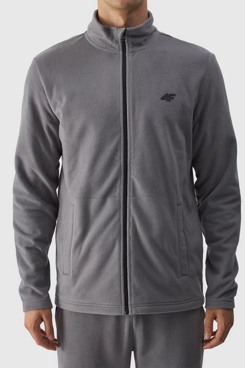 Polar Męski Regular Ze Stójką 4F 4FWMM00TFLEM289-25S Szary