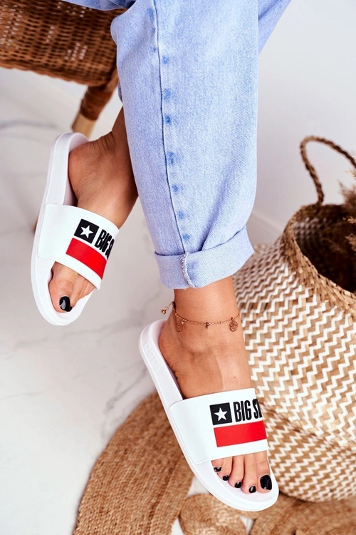 Klapki Damskie Big Star Klasyk Białe GG274047