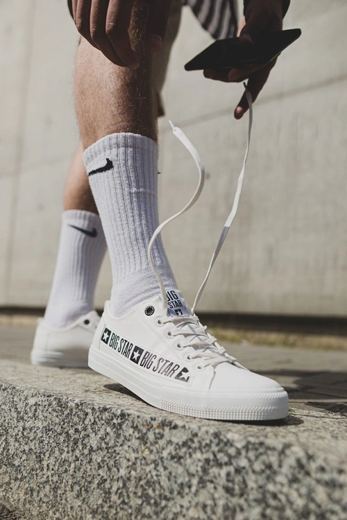 Trampki Męskie Big Star Białe EE174070