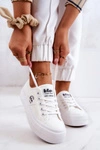 Tenisówki Na Platformie Lee Cooper LCW-22-31-0837L Białe