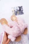 Damskie Klapki Z Futerkiem Lu Boo Różowe