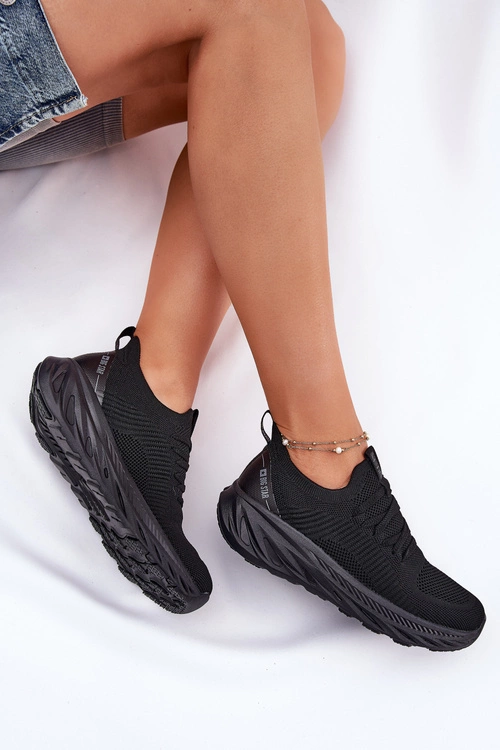 Wsuwane Lekkie Buty Sportowe Damskie Big Star RR274A132 HI-POLY SYSTEM Czarne