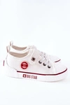 Dziecięce Skórzane Trampki BIG STAR II374040 Białe