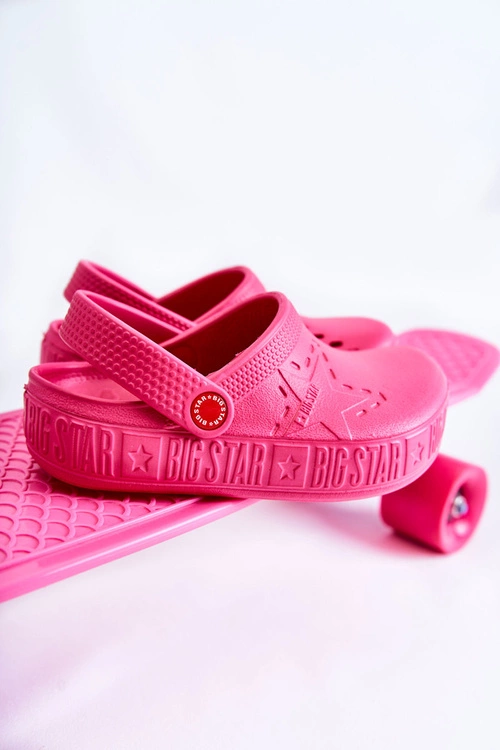 Dziecięce Lekkie Klapki Kroksy Big Star II375006 Fuksja