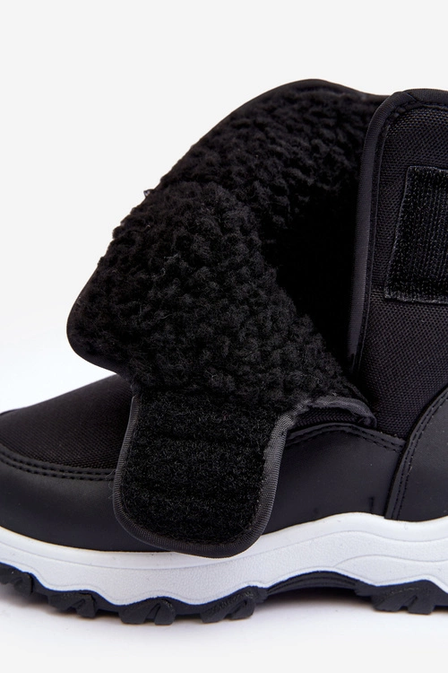 Śniegowce Ocieplane Na Rzep Dziecięce Czarne Big Star MM374119