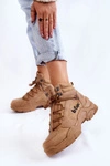 Damskie Buty Trekkingowe Trapery Lee Cooper LCJ-22-31-1442 Brązowe