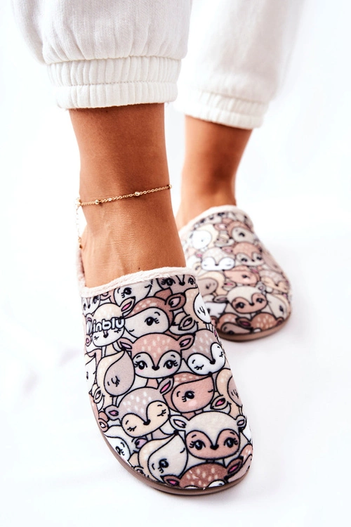 Papcie Klapki Befado Sarenki 155D203 Beżowe