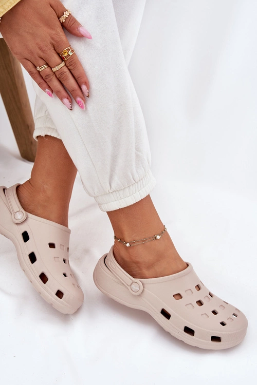 Klapki Damskie Piankowe LEMIGO 806 Beżowe