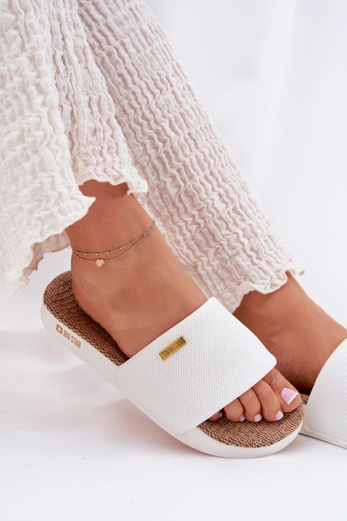 Klapki Damskie Big Star RR274A103 Białe