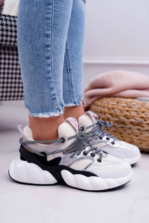 Damskie Sportowe Obuwie Big Star by Daniel Lopez Białe FF274A546