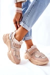 Damskie Sportowe Buty Sneakersy Beżowe Katerini